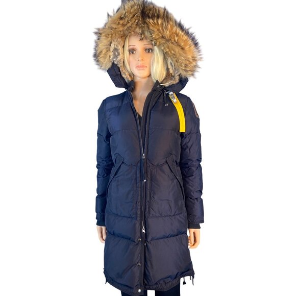 Parajumpers Women's S Long Bear Navy Blue Down Insulated Jacket Arctic Parka \* - Picture 7 of 17